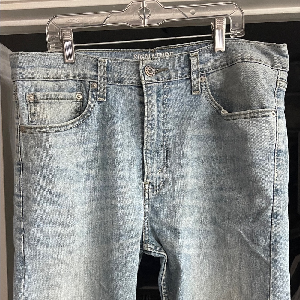 Signature Men's Jeans in Light Blue slim 34x32